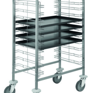 Carrello Portateglie Filo Inox 10 GN 1/1 - 10x60x40 cm CA1655 - 1