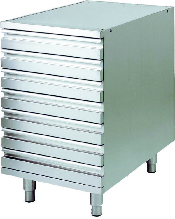 Cassettiera in Acciaio Inox per Banchi Pizza CAS7