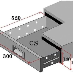 Set 2 Cassetti per Tavoli Refrigerati CS12 - 1