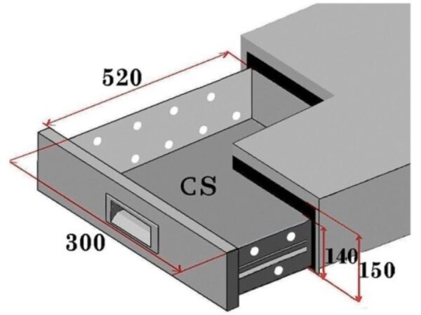 Set 2 Cassetti per Tavoli Refrigerati CS12