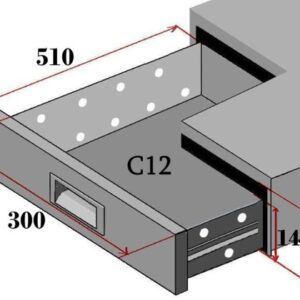 Set 2 Cassetti per Banchi Refrigerati CS12-FC - 1