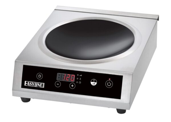 Piastra a Induzione per Wok con Vetroceramica 3500W Monofase BT350W