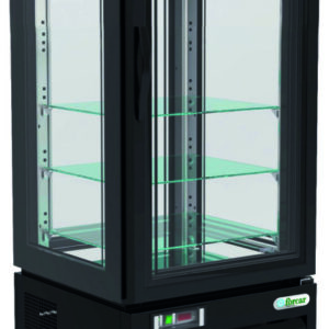 Vetrina Refrigerata 4 Lati Ventilata Negativo 280 L Nera G-LDC65B - 2