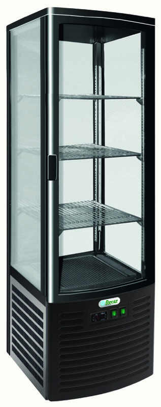 Vetrina Refrigerata 4 Lati Ventilata 235 L Nera G-LSC235B