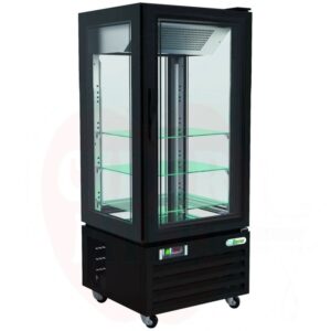 Vetrina Refrigerata 4 Lati Ventilata 280 L Nera G-LSC65B - 1