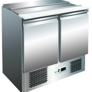 Saladette Refrigerata Statica 2 GN 1/1 + 3 GN 1/6 Piano Polietilene G-S900 - 1
