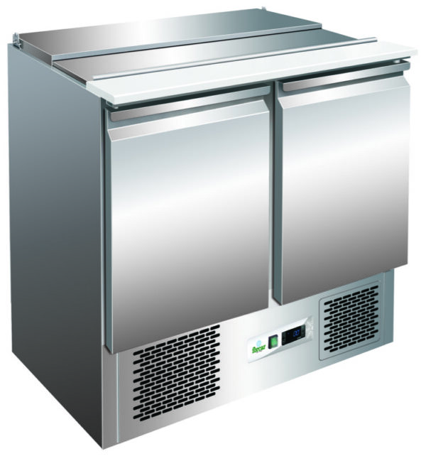 Saladette Refrigerata Statica 2 GN 1/1 + 3 GN 1/6 Piano Polietilene G-S900