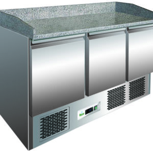Banco Pizza Refrigerato Statico 368 L con Piano in Granito G-S903PZ - 2