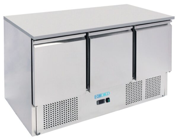 Saladette Refrigerato Statico 368 L con Pianetto Polietilene G-S903TOP-FC