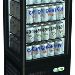 Vetrina Refrigerata 4 Lati Ventilata 68 L Nera G-TCBD68B - 2