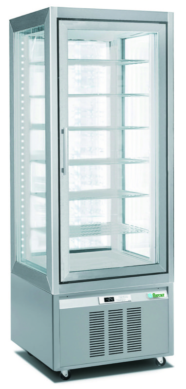 Vetrina Refrigerata 4 Lati 420 L Temperatura Negativa G-VGP420BT