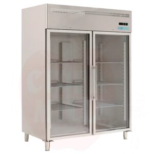 Armadio Refrigerato Ventilato con Porte a Vetro 1300 L Positivo M-GN1410TNG-FC