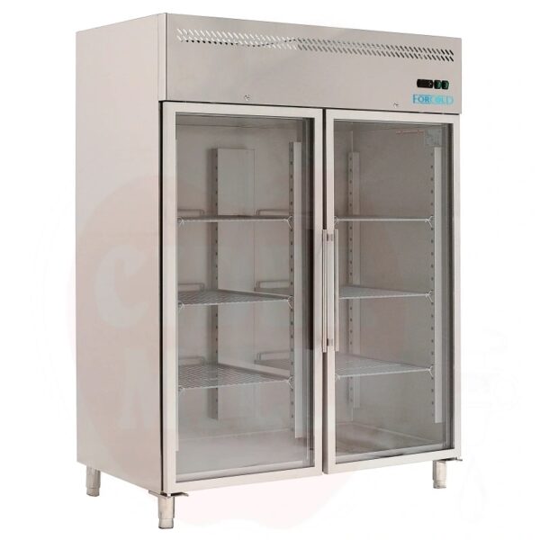 Armadio Refrigerato Ventilato con Porte a Vetro 1300 L Positivo M-GN1410TNG-FC