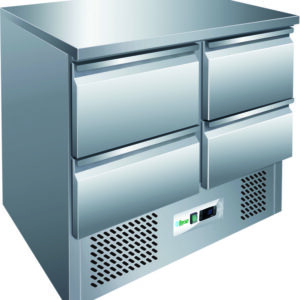 Saladette Refrigerata Statica con 4 Cassetti 240 L G-S9014DS