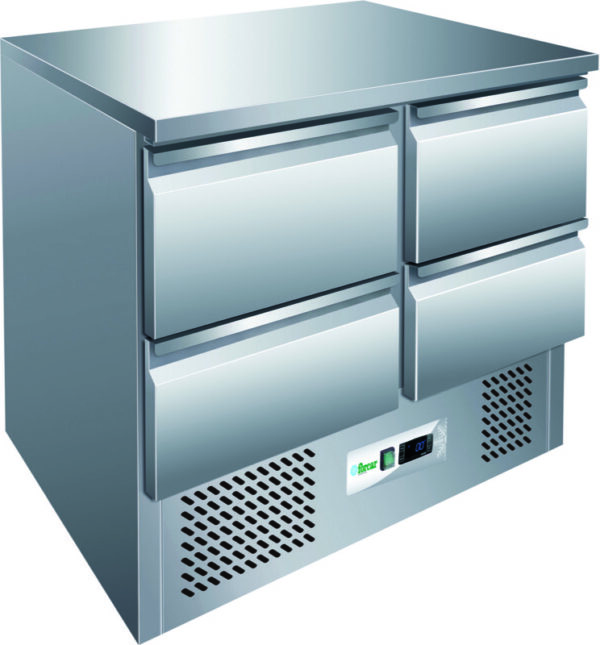 Saladette Refrigerata Statica con 4 Cassetti 240 L G-S9014DS