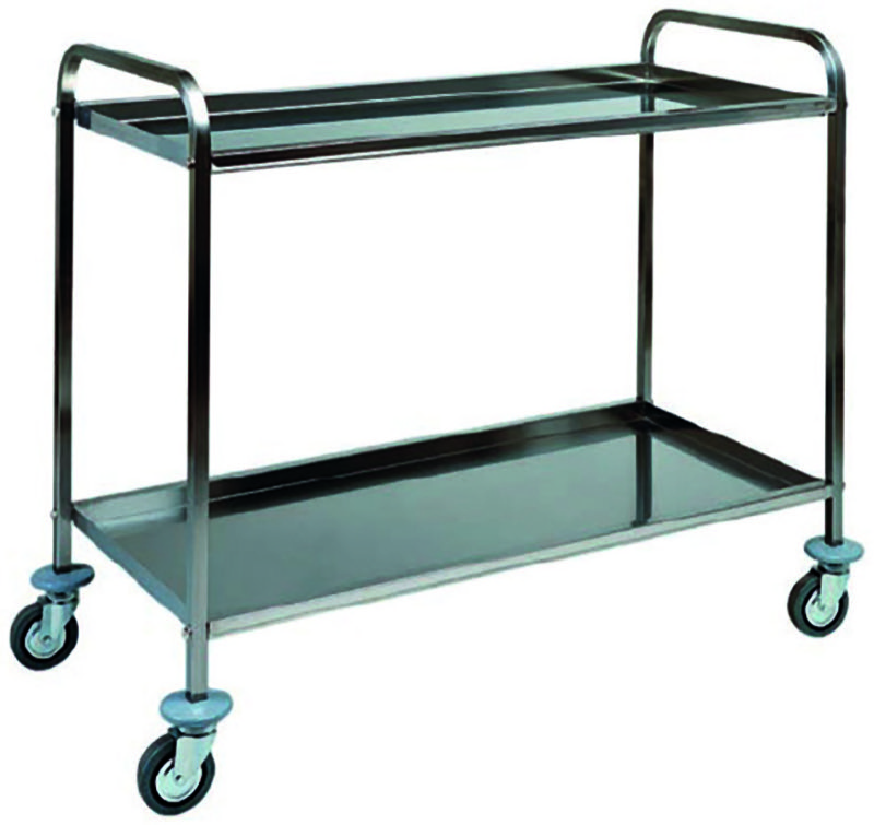 Carrello di Servizio Piegati 2 Piani 111x57 cm