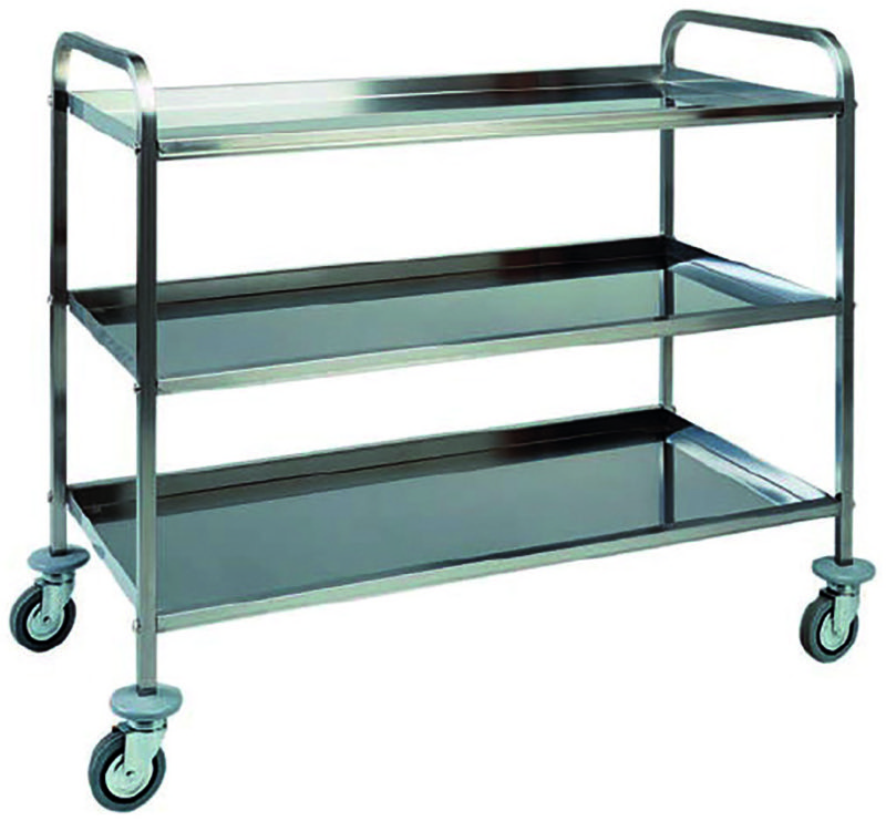 Carrello di Servizio Piegati 3 Piani 91x57 cm