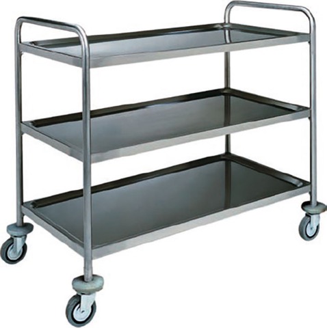 Carrello di Servizio Stampati 3 Piani 100x70 cm