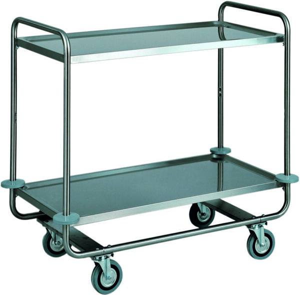 Carrello di Servizio Trasporto Pesante 2 Piani 110x60 cm