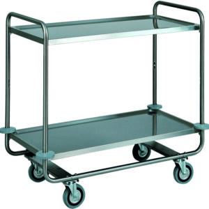 Carrello di Servizio Trasporto Pesante 2 Piani 110x60 cm - 2