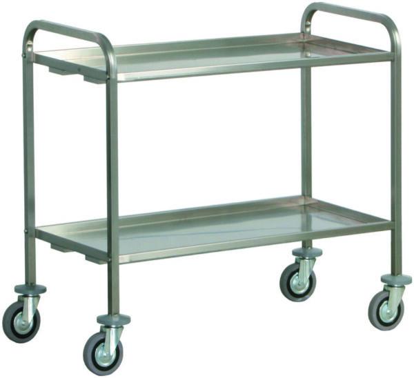 Carrello di Servizio Trasporto Pesante 2 Piani 92x67 cm