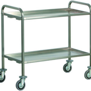 Carrello di Servizio Trasporto Pesante 2 Piani 92x67 cm - 3