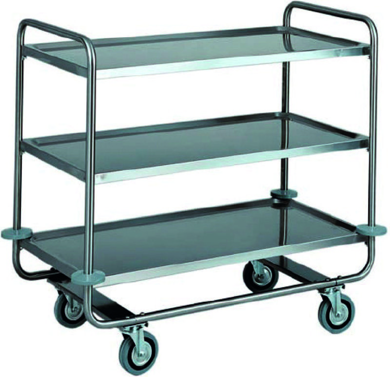 Carrello di Servizio Trasporto Pesante 3 Piani 110x60 cm