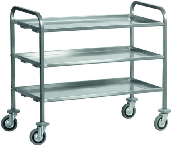 Carrello di Servizio Trasporto Pesante 3 Piani 112x67 cm