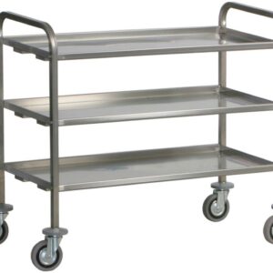 Carrello di Servizio Trasporto Pesante 3 Piani 92x67 cm - 1