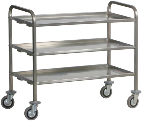 Carrello di Servizio Trasporto Pesante 3 Piani 92x67 cm