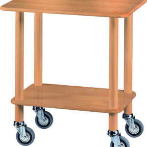 Carrello Guéridon 70x50 cm Legno Massello Finitura CL903