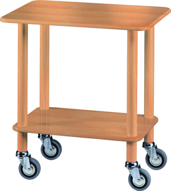 Carrello Guéridon 70x50 cm Legno Massello Finitura CL903