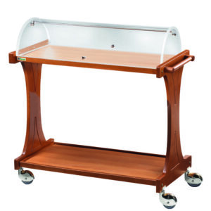 Carrello in Legno 2 Piani con Cupola Semicircolare CL2260 - 3
