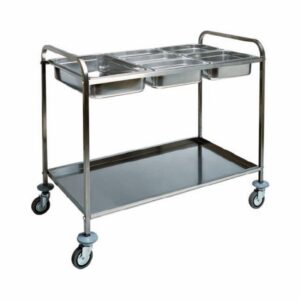 Carrello Portabacinelle 2xGN1/1 4xGN1/2 6xGN1/3 77x62 cm