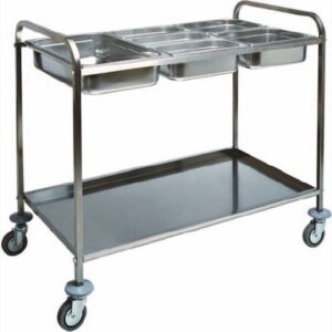 Carrello Portabacinelle 2xGN1/1 4xGN1/2 6xGN1/3 77x62 cm - 1