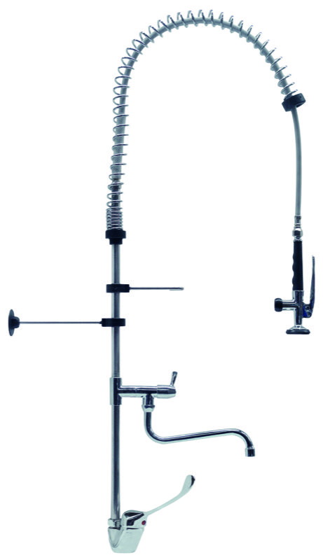 Gruppo Doccia con Miscelatore Monoforo e Leva Clinica 1200 mm GDO120LR