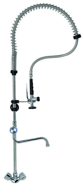 Gruppo Doccia con Miscelatore Monoforo h 1200 mm Manopole Multigiro e Rubinetto