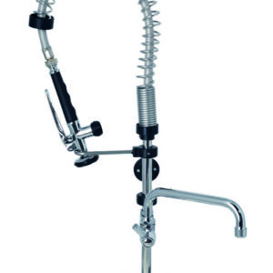 Gruppo Doccia con Miscelatore Monoforo 700 mm con Manopole Multigiro e Rubinetto