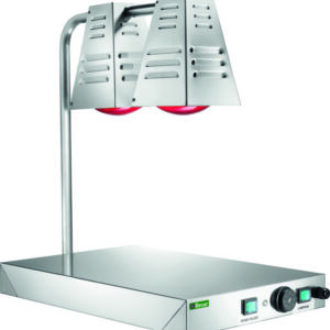 Piano Caldo a Infrarossi 2 Lampade per Teglia 60x40 750 W PCI4717