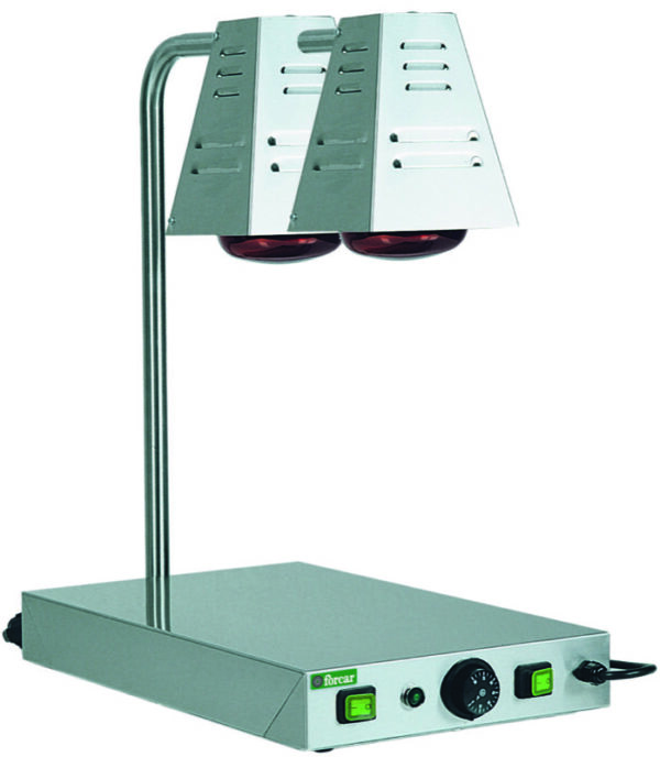 Piano Caldo a Infrarossi 2 Lampade GN 1/1 750 W PCI4718D