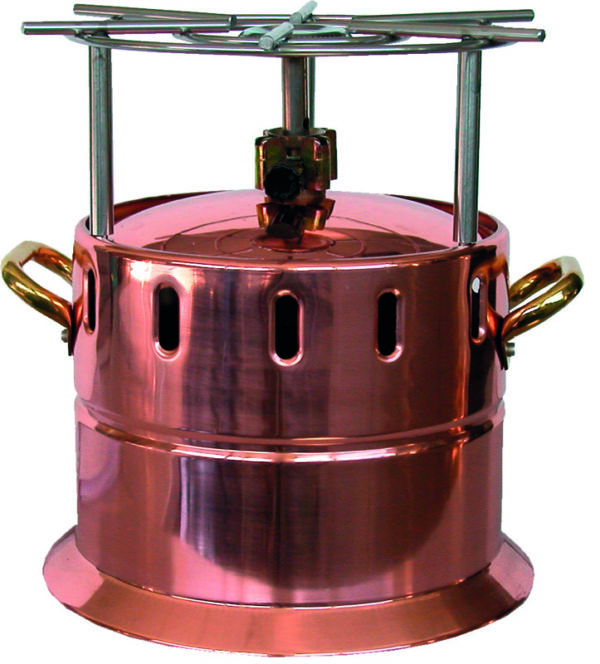 Fornello Flambé a Gas in Rame con Griglia Inox AV4561