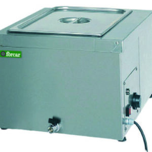 Tavola Calda a Bagnomaria 1 x GN 1/1 200h Coibentata con Scarico 2000W BM1780