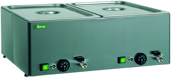 Tavola Calda a Bagnomaria 2 x GN 1/1 150h con Scarico Temperature Differenziate