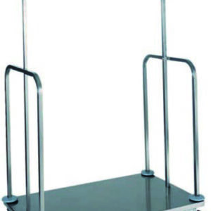 Carrello Portavaligie e Portabiti Inox con Base Lamiera PVI4024
