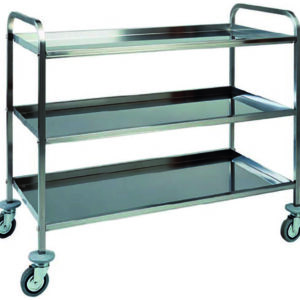 Carrello di Servizio Piegati 3 Piani 111x57 cm - 3