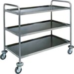 Carrello di Servizio Stampati 3 Piani 110x70 cm