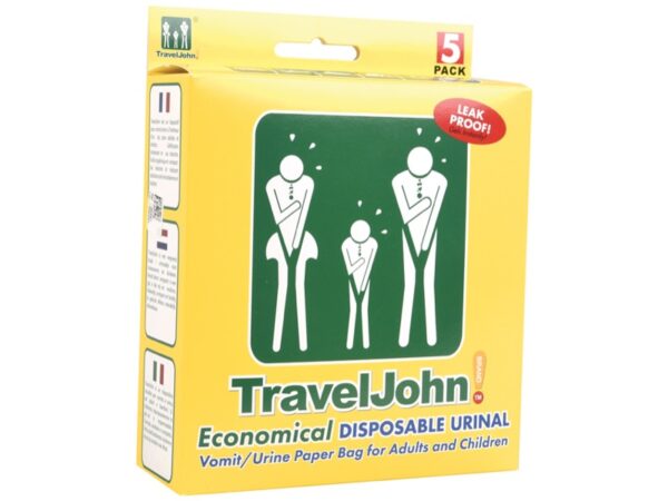 Traveljohn Busta Vomito Monouso WC Portatile 800 cc - 100 pezzi