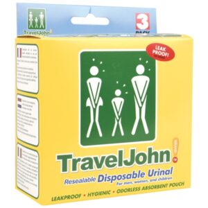 WC Portatile Monouso Traveljohn in Plastica 800 cc - 60 pezzi - 1