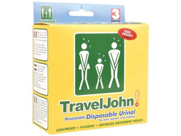 WC Portatile Monouso Traveljohn in Plastica 800 cc - 60 pezzi
