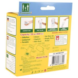 WC Portatile Monouso Traveljohn in Plastica 800 cc - 60 pezzi - 2